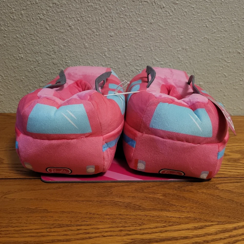NWT Mattel Barbie Pink Camper Slippers Size L (9 - 10)